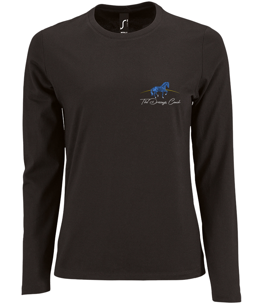 The Dressage Coach Ladies Long Sleeve T-Shirt