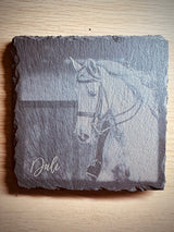 Slate Coasters - Photo Engraving