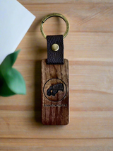 EquuStrong UK Wooden Keyring
