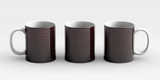 Black with Red Hearts Mug