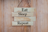 Eat, Sleep, Repeat Hanging Sign (Add Your Own Word)