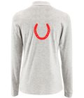 Ladies Long Sleeve Polo with Glitter design - Dressage Designs