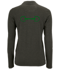Ladies Long Sleeve Polo with Glitter design - Dressage Designs