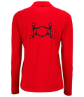 Ladies Long Sleeve Polo with Glitter design - Dressage Designs