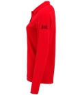 Ladies Long Sleeve Polo with Glitter design - Dressage Designs