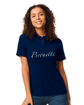 Ladies Polo shirt with Glitter design - Dressage Designs
