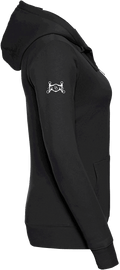 Ladies Zipped hoodie with Glitter design - Dressage Designs