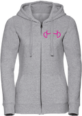 Ladies Zipped hoodie with Glitter design - Dressage Designs