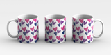 Pink and Blue Hearts Mug