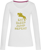 Ladies Long sleeve T-shirt - Jumping