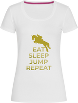 Ladies Fitted Crew Neck T-Shirt - Jumping