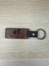 The Dressage Coach Wooden Keyring