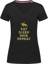Ladies Fitted V-Neck T-shirt - Riding