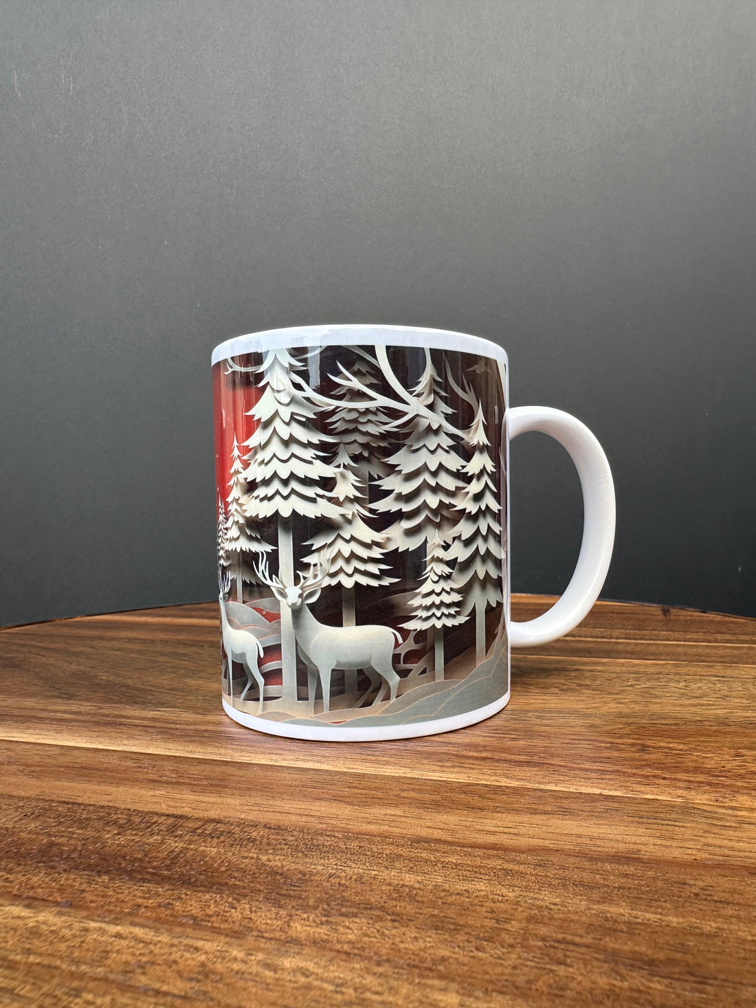 Shadow Box Scene Christmas Mug