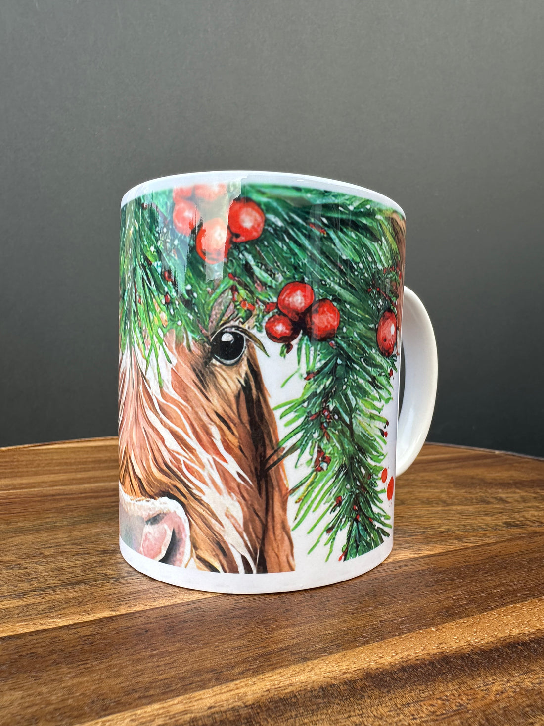 Highland Cow Christmas Mug