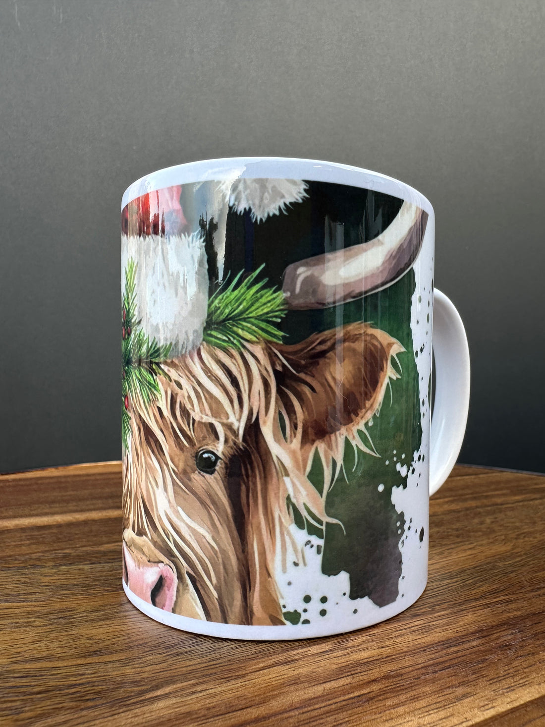 Highland Cow Christmas Mug