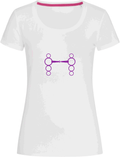 Ladies Fitted Crew Neck T-Shirt with Glitter design - Dressage Designs