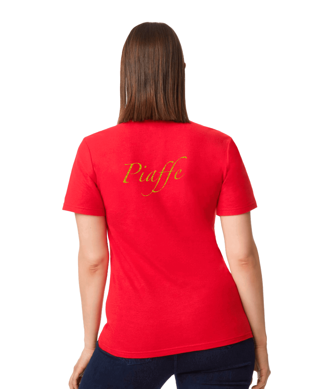 Ladies Polo shirt with Glitter design - Dressage Designs