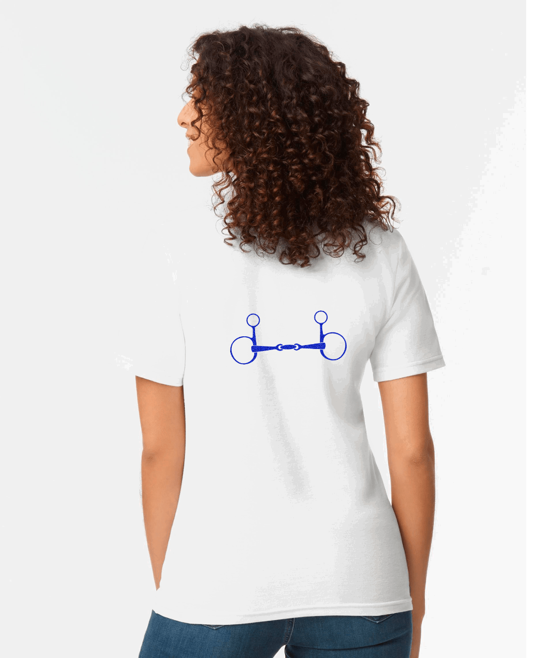 Ladies Polo shirt with Glitter design - Dressage Designs