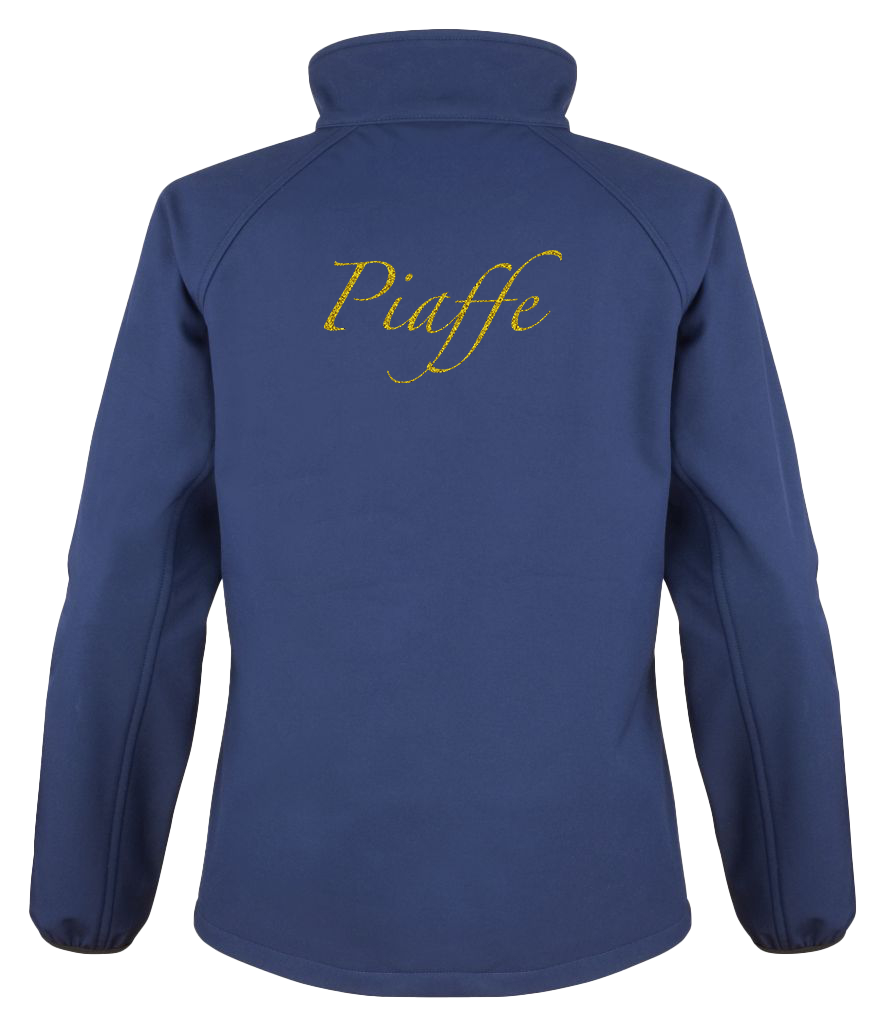 Ladies Soft shell Jacket with Glitter design - Dressage Designs