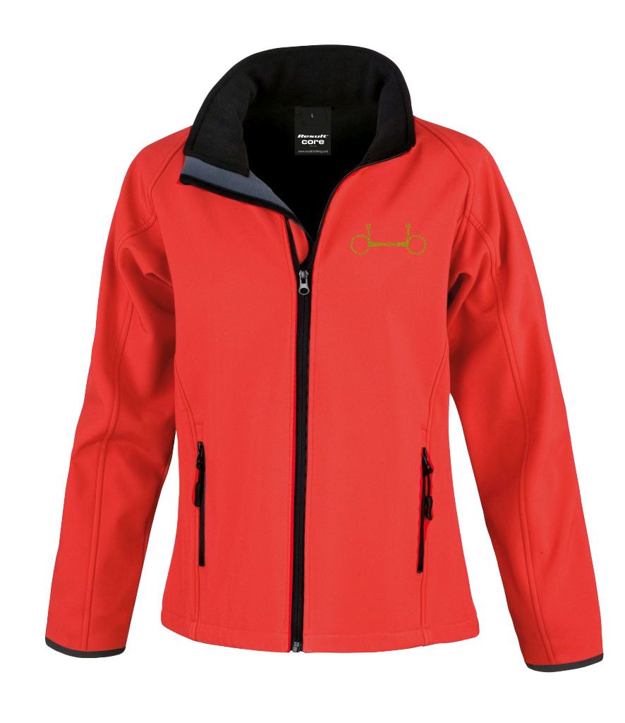 Ladies Soft shell Jacket with Glitter design - Dressage Designs