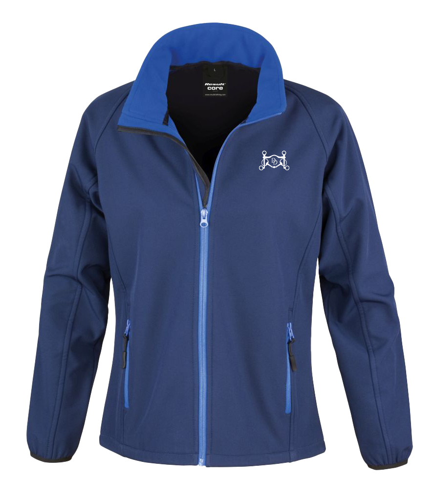 Ladies Soft shell Jacket with Glitter design - Dressage Designs