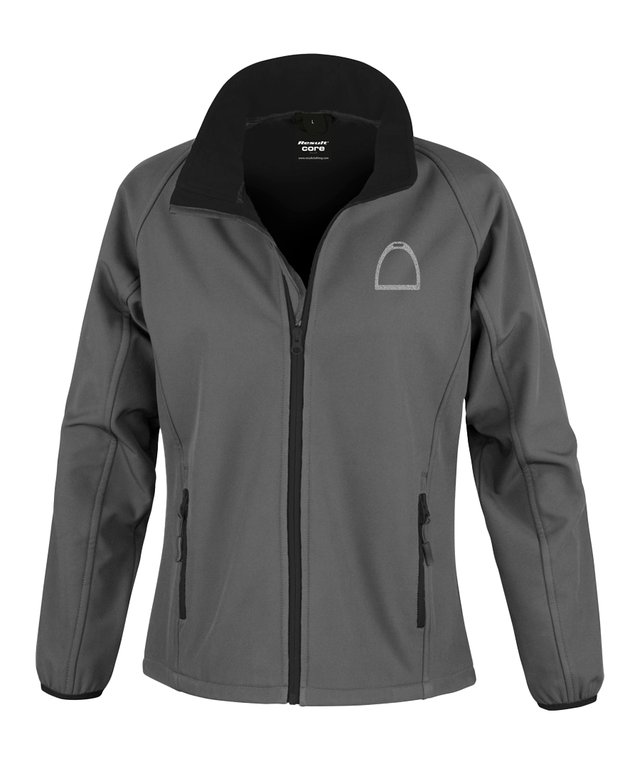 Ladies Soft shell Jacket with Glitter design - Dressage Designs