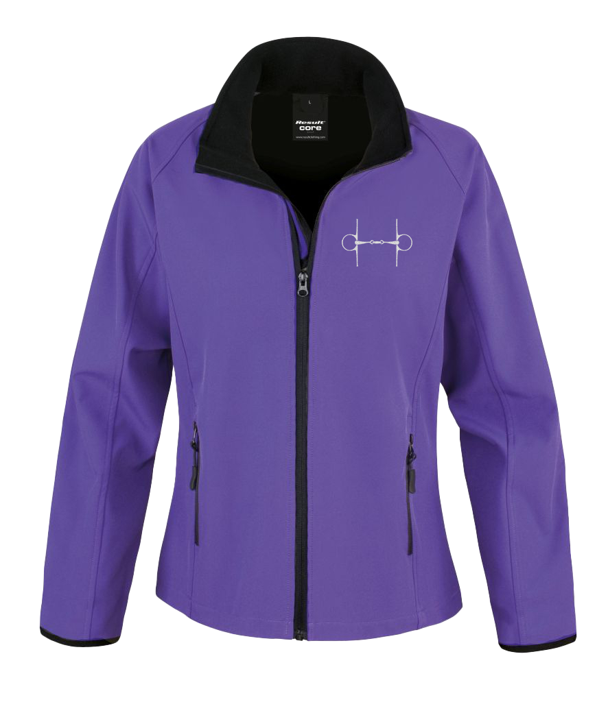 Ladies Soft shell Jacket with Glitter design - Dressage Designs