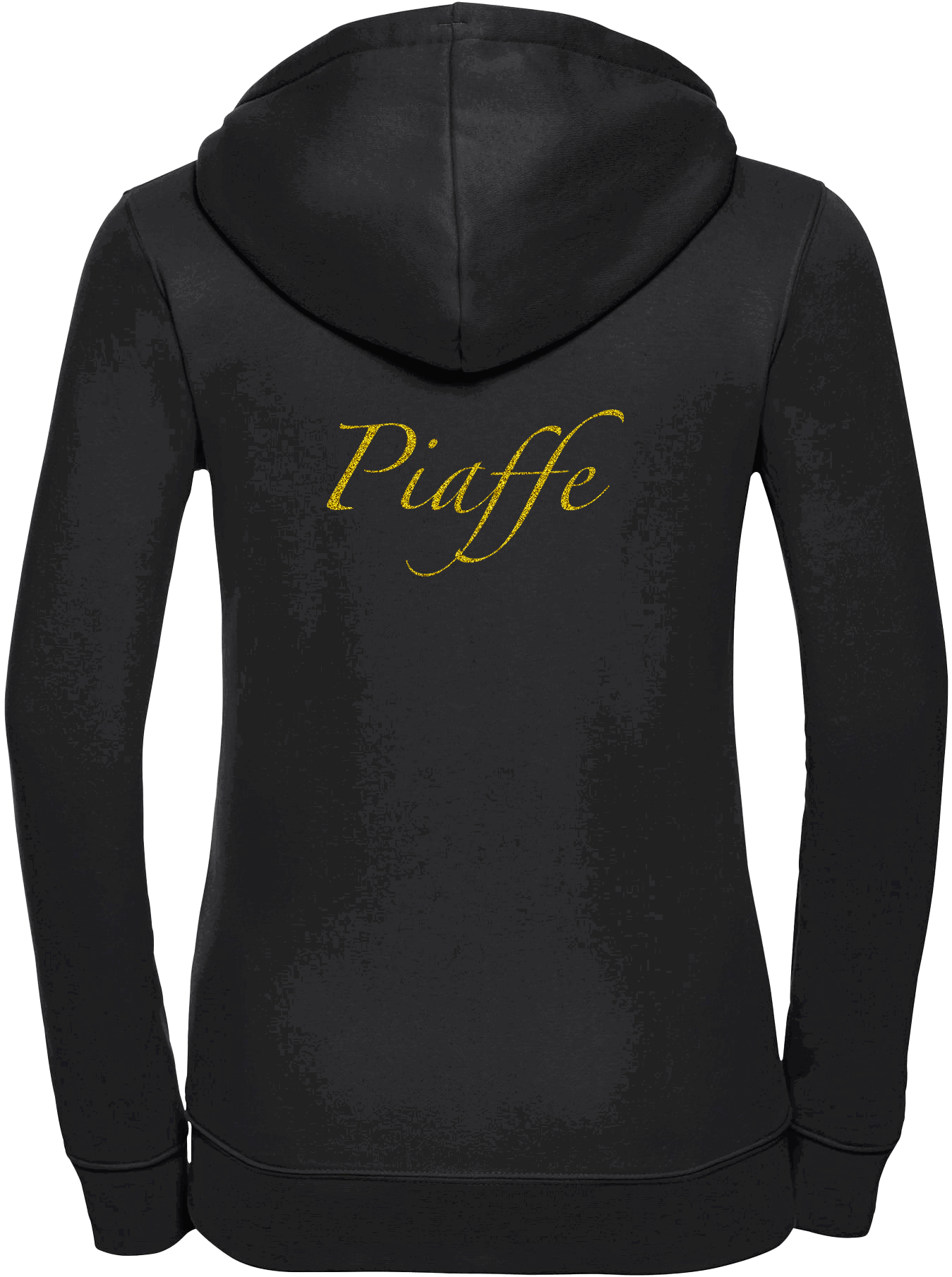 Ladies Zipped hoodie with Glitter design - Dressage Designs
