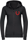 Ladies Zipped hoodie with Glitter design - Dressage Designs