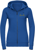 Ladies Zipped hoodie with Glitter design - Dressage Designs