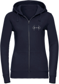 Ladies Zipped hoodie with Glitter design - Dressage Designs