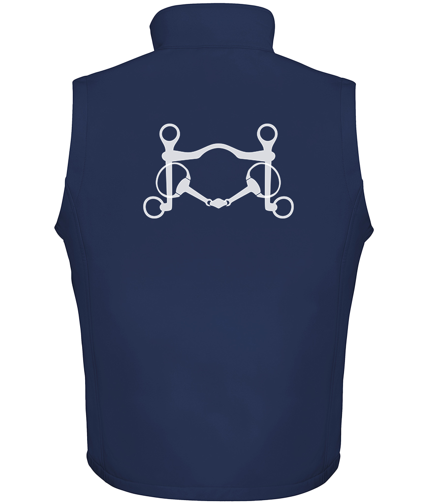 Men’s Soft shell gilet with Signature design - Dressage Designs