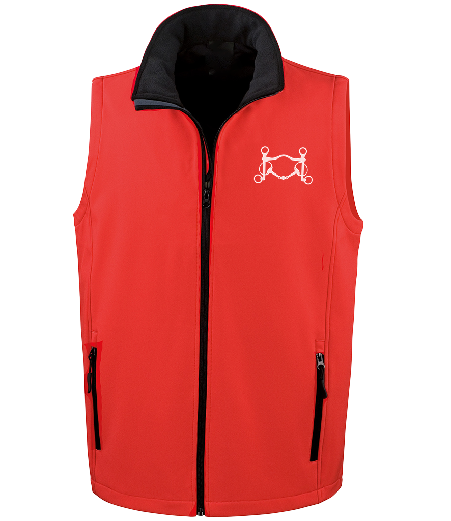 Men’s Soft shell gilet with Signature design - Dressage Designs
