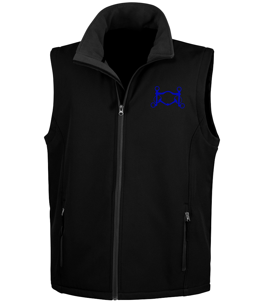 Men’s Soft shell gilet with Signature design - Dressage Designs