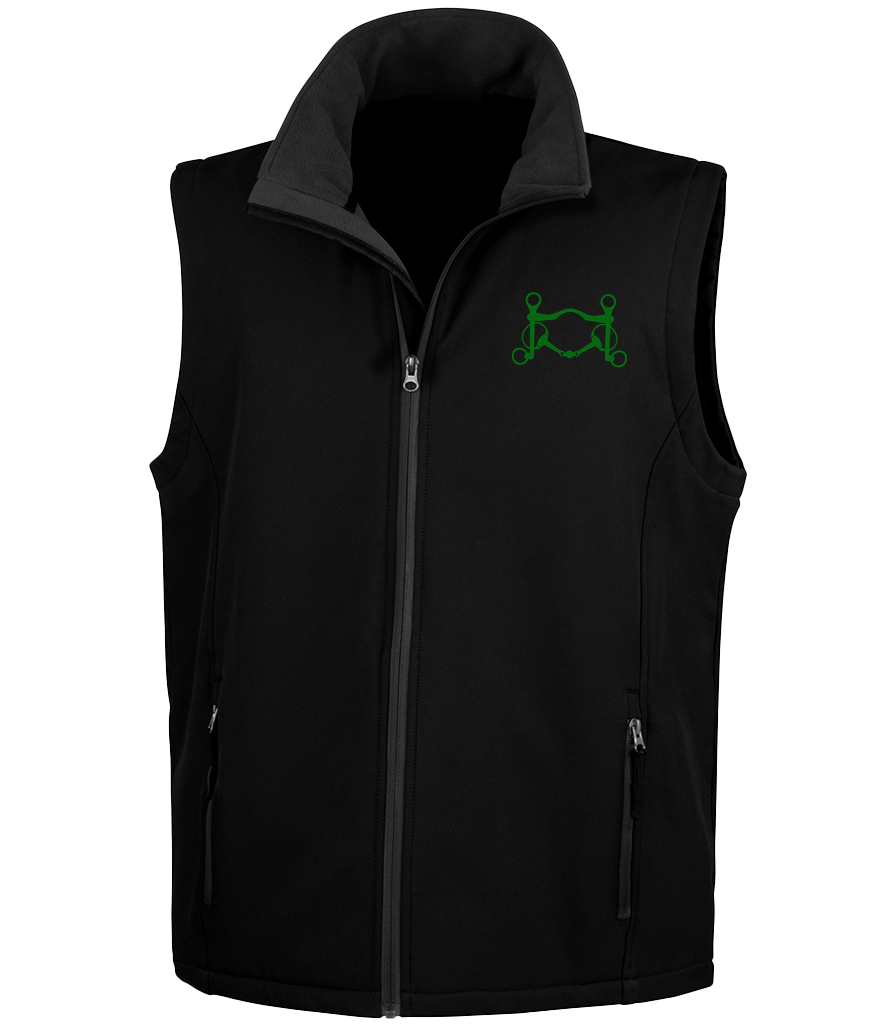 Men’s Soft shell gilet with Signature design - Dressage Designs