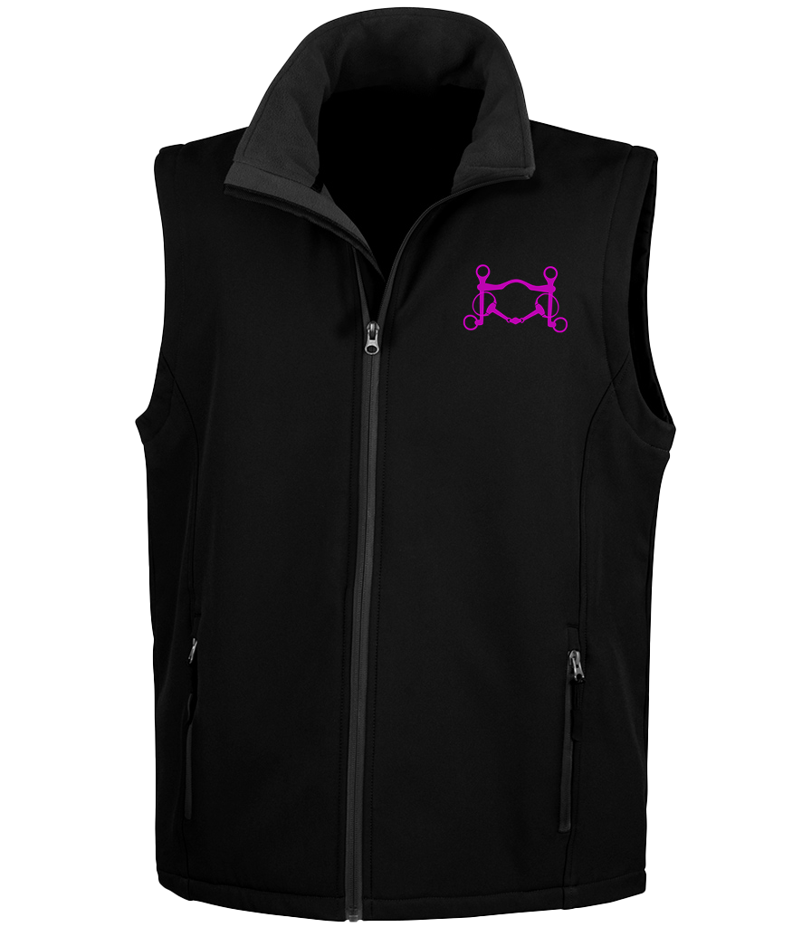 Men’s Soft shell gilet with Signature design - Dressage Designs