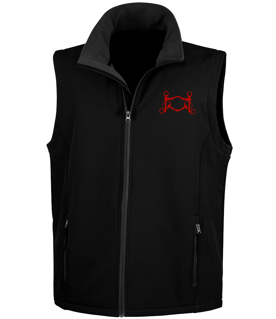 Men’s Soft shell gilet with Signature design - Dressage Designs