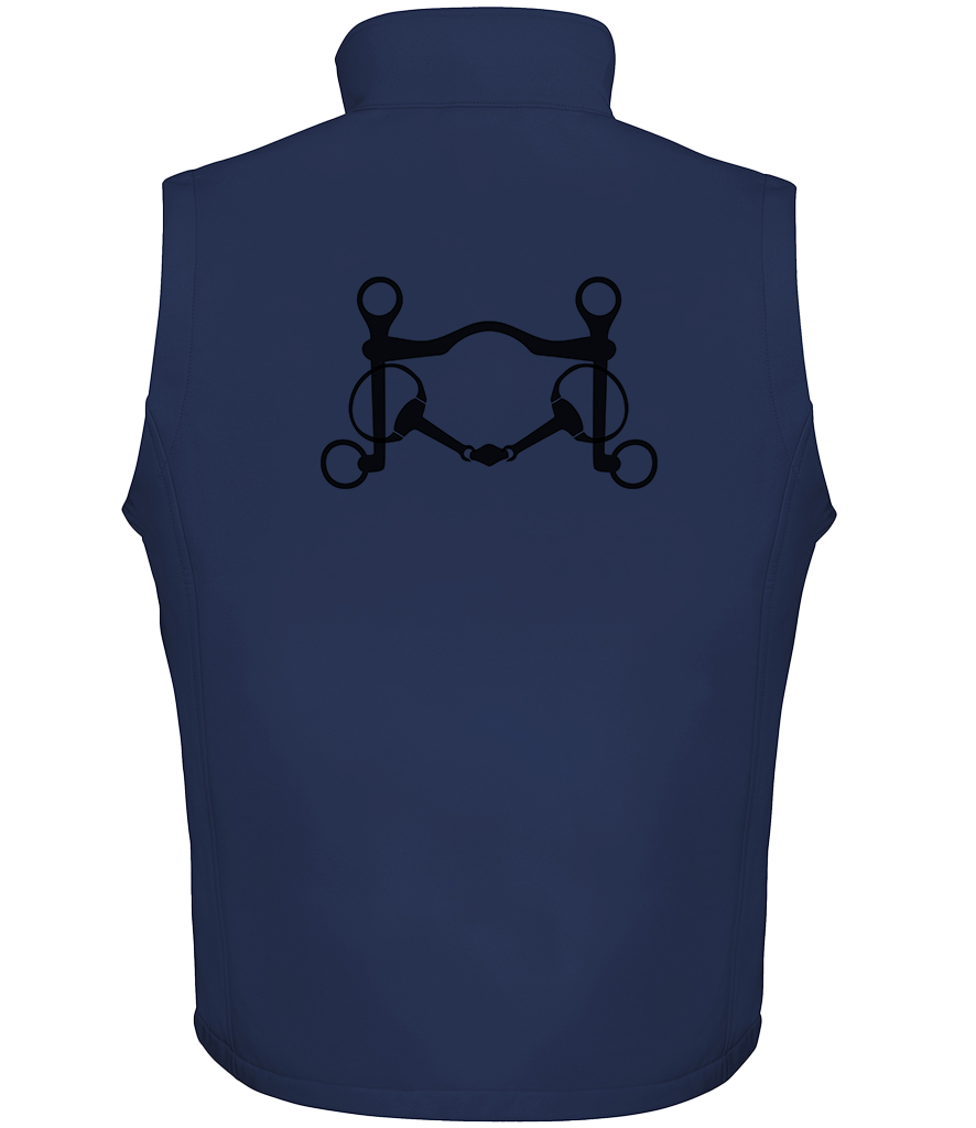 Men’s Soft shell gilet with Signature design - Dressage Designs
