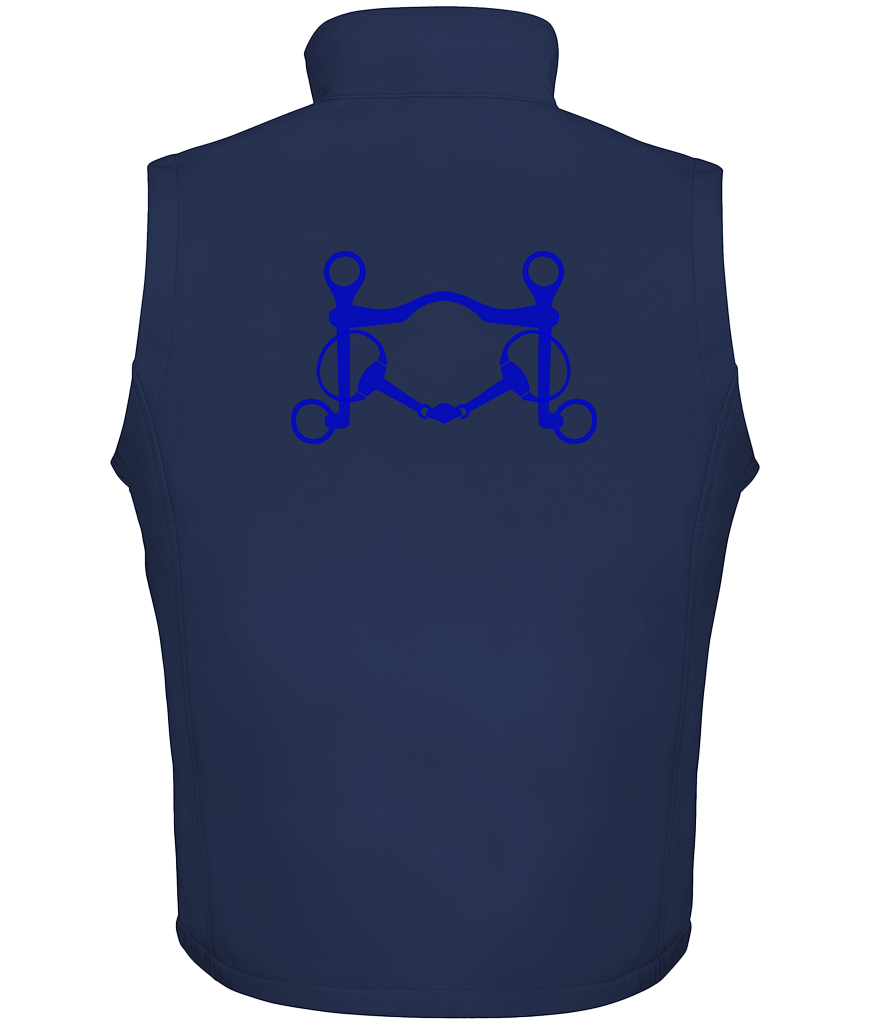 Men’s Soft shell gilet with Signature design - Dressage Designs