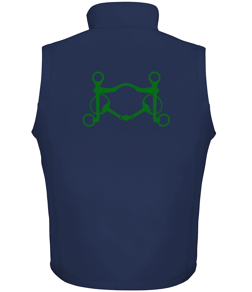 Men’s Soft shell gilet with Signature design - Dressage Designs