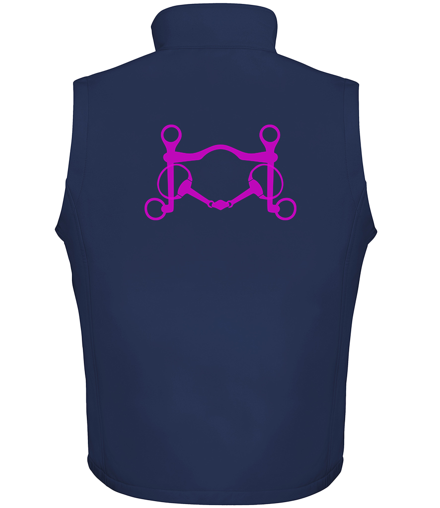Men’s Soft shell gilet with Signature design - Dressage Designs