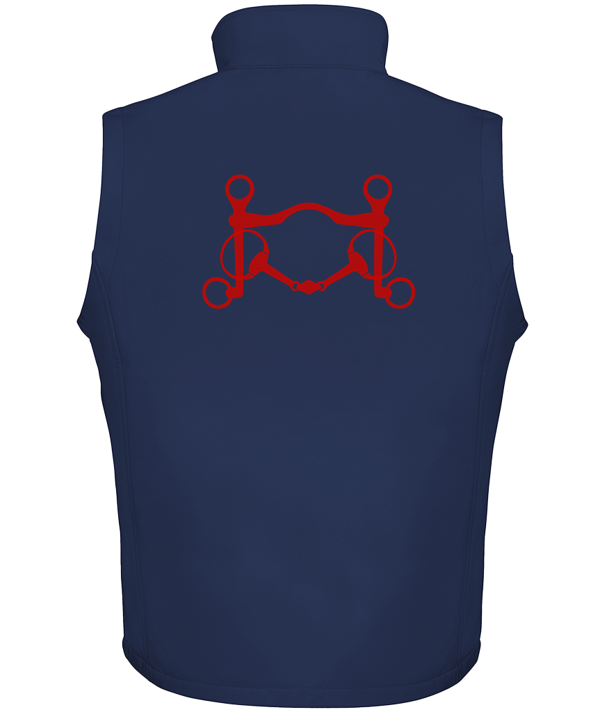 Men’s Soft shell gilet with Signature design - Dressage Designs