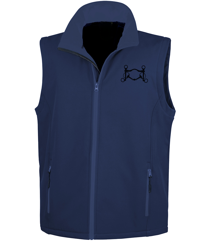 Men’s Soft shell gilet with Signature design - Dressage Designs