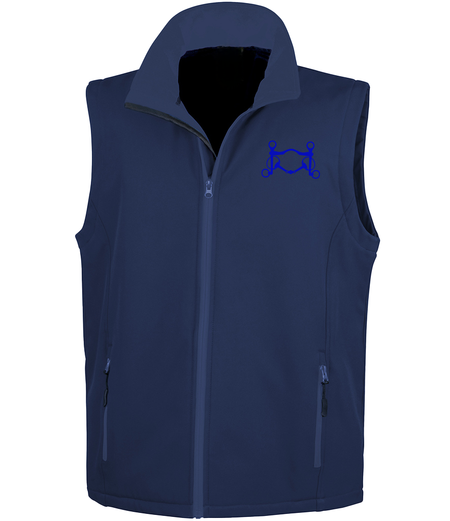 Men’s Soft shell gilet with Signature design - Dressage Designs