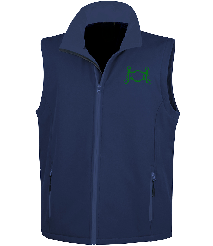 Men’s Soft shell gilet with Signature design - Dressage Designs