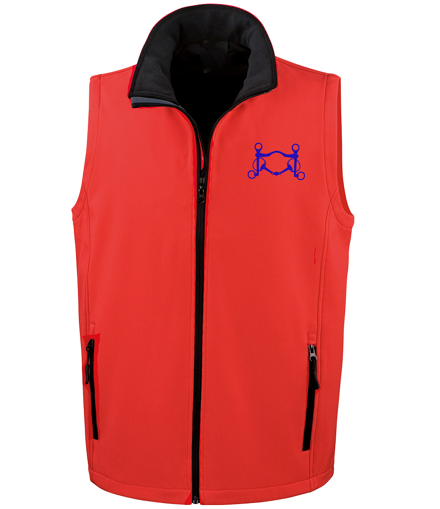 Men’s Soft shell gilet with Signature design - Dressage Designs