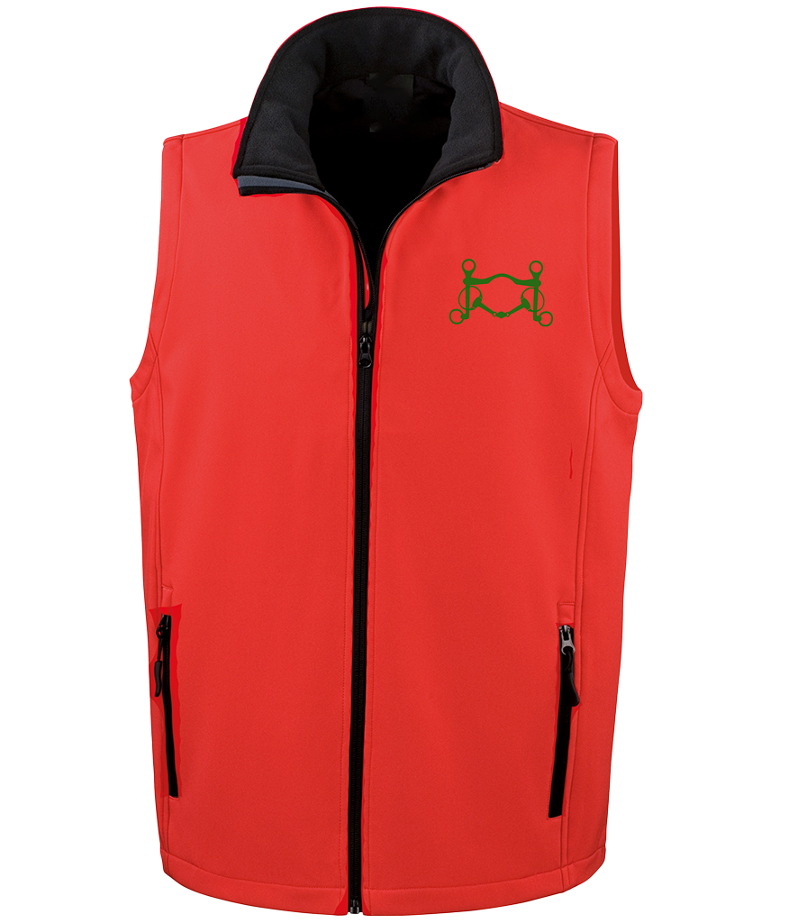 Men’s Soft shell gilet with Signature design - Dressage Designs