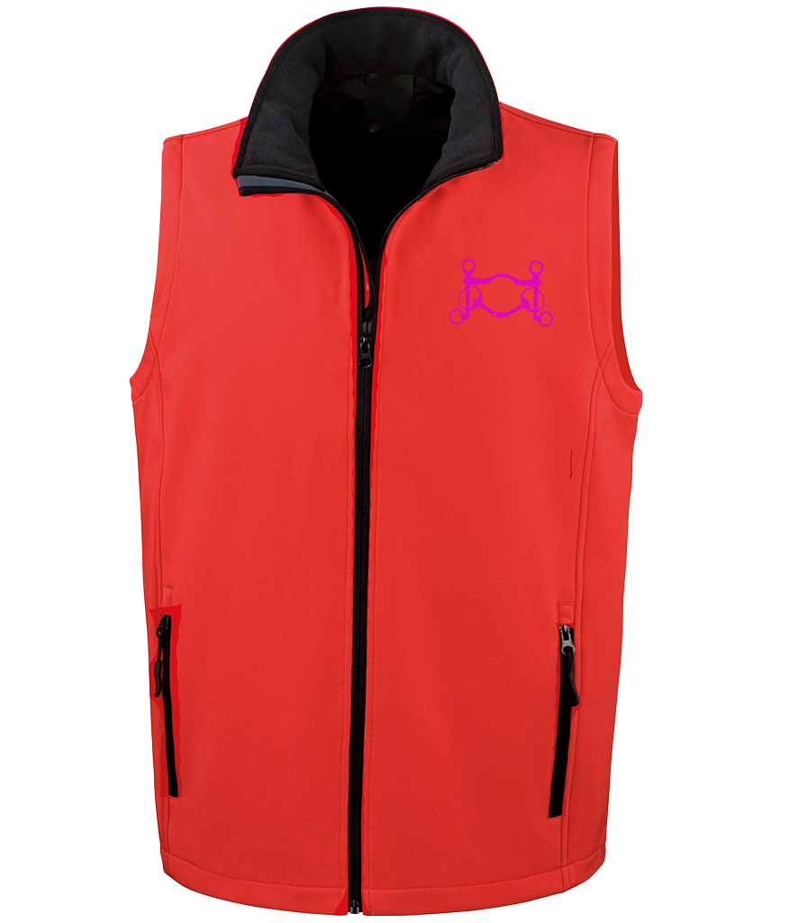 Men’s Soft shell gilet with Signature design - Dressage Designs