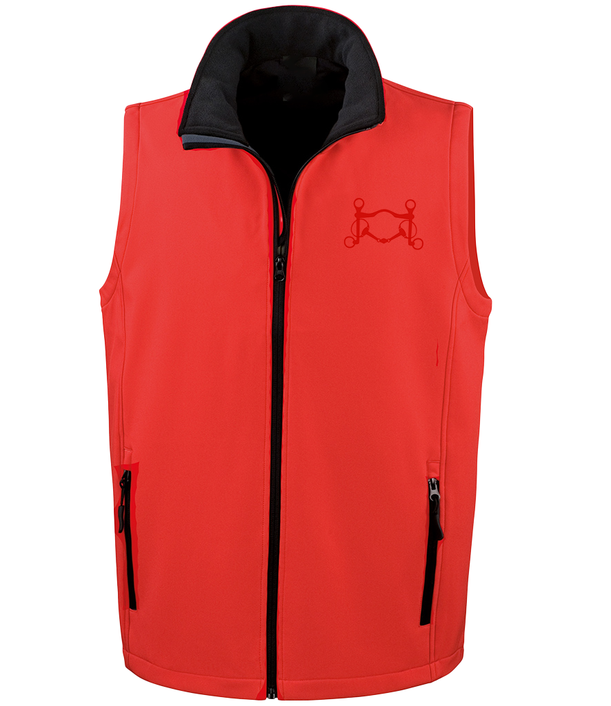 Men’s Soft shell gilet with Signature design - Dressage Designs